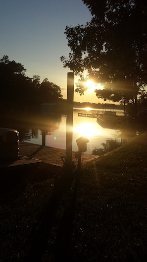 Sunset over your lake view