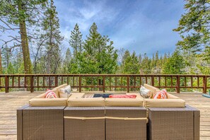 Stunning View from the Deck while you relax on outdoor couch