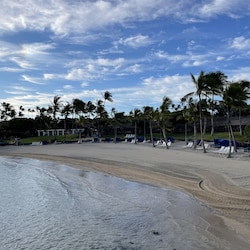 Early morning at the owners beach
