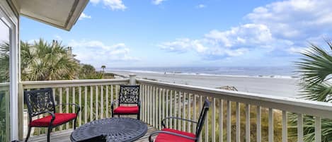 Oceanfront Balcony. Listen to the sound of the ocean