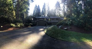 View from the street (rental is on right side)