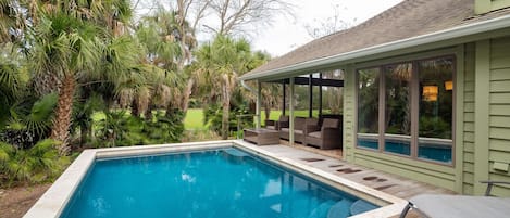 Relax in the Private Pool