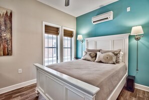 Extra windows allow for a lot of natural light, but plenty of privacy