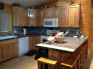 Kitchen bar area.