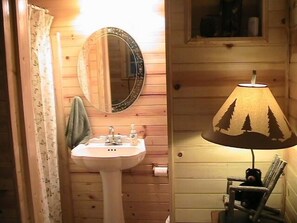 Doorway going into bath room of Cabin Two.