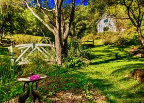 A pastural vision below the cottage for you to wander and fully appreciate life.