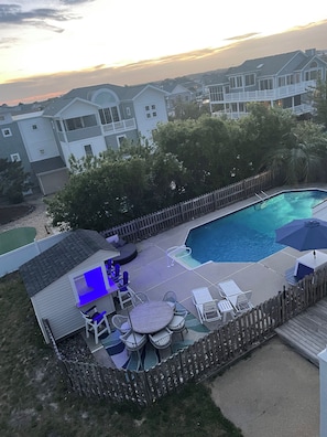 Pool area from the 3rd floor balcony!