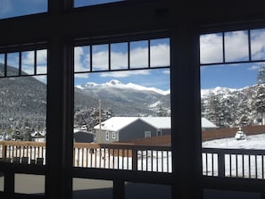 Long's Peak view from the Great Room - May 13th, 2014 