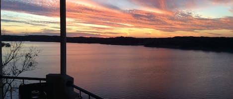 Sunset View of Lake Travis from Balcony