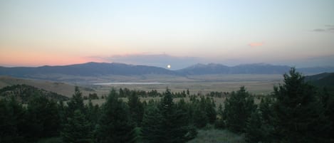 Moonrise over Madison Mountain Oasis and the Madison Valley of southwest Montana