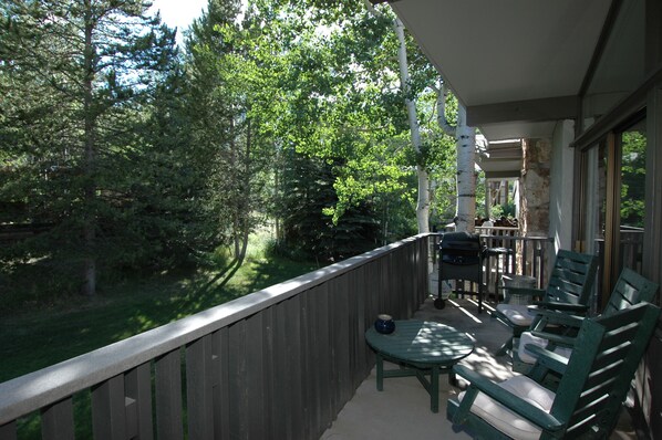 Comfy Deck, Peaceful Tree View & Occasional Deer Sighting