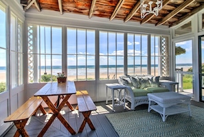 Screened Porch | Dining Area | Private Beach Access | 1,200 Sq Ft