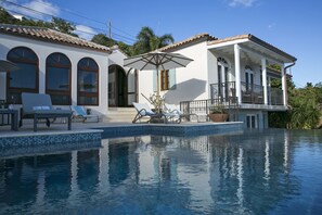 The house from the pool