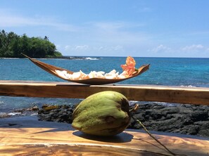 Enjoy the scenery on this bench day and night