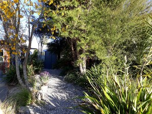 walkway through trees to the Studio