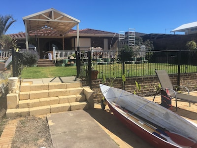 Lovely  canalfront home ,also with estuary views , best views in south yundy