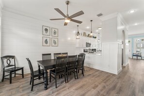 Newly renovated open kitchen and dining area