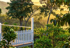 Morning sun on the terrace at la casita