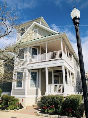 Our lovely home literally steps away from the beach!