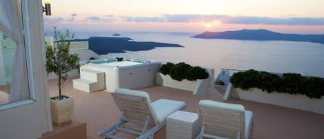 Sunset View from the upper terrace