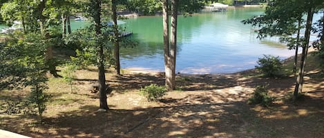 View of beach area off Covered Porch