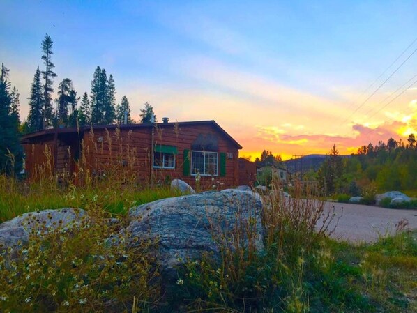 Sunset at the cabin