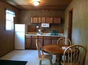 FULLY EQUIPPED KITCHENETTE (no oven)