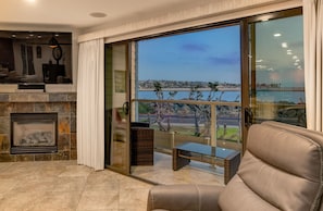 Amazing ocean views with the sunset from family room