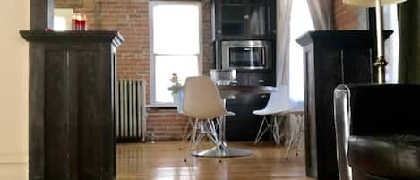 Living Room to eat in Kitchen