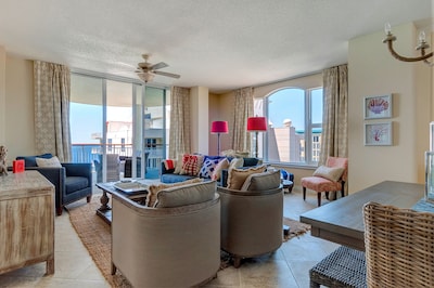 Enjoy your vacation in this stunning penthouse condo with views from every room