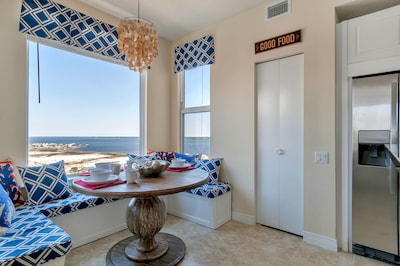 Enjoy your vacation in this stunning penthouse condo with views from every room