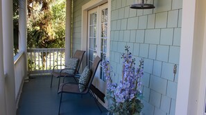 Relax on the front porch with a cool drink.