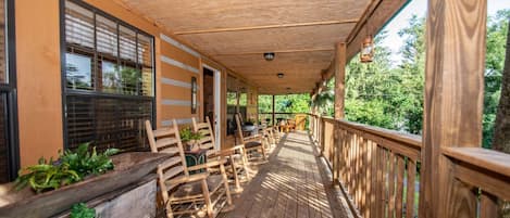 Enjoy the country rockers on the porch.