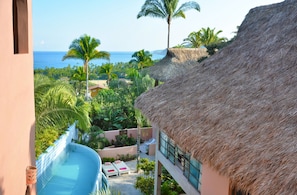 View of the Ocean and the private pool from the bedrooms