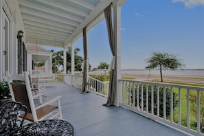 Front Porch w/DayBed Swings and Bistro Sets perfect for that morning coffee