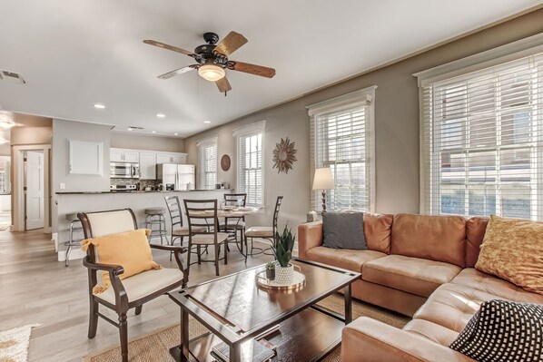 Spacious, light and airy.