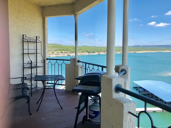 Private Grill on patio for family cookouts