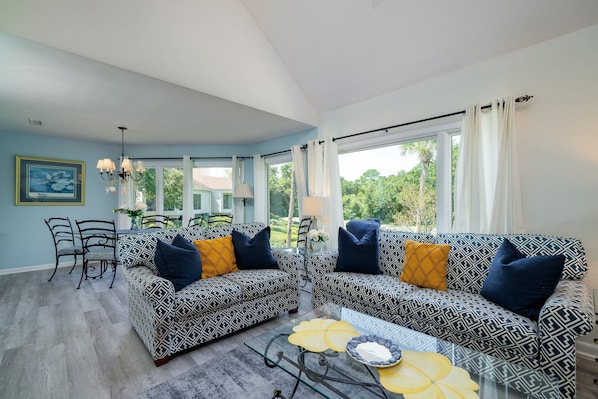 The villa has a wonderful open floor plan