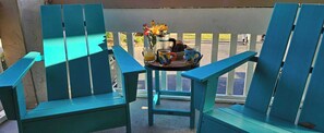 Breakfast on the front porch