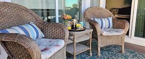 Breakfast on the back porch