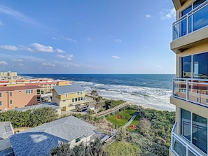 Enjoy ocean views from the private ocean view balcony at this Seacrest condo.
