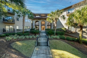 This villa is on the second floor of the Ocean Winds complex. An elevator runs from the underground parking garage to the first and second floor.