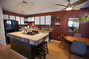 Kitchen and dining area