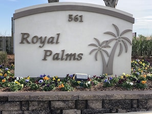 Entrance to Royal Palms
