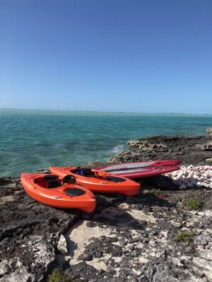 Kayaks and paddleboard included (water access a minute walk from our home)