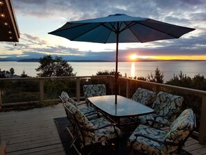 Of course, summer dining on the deck can't be beat!