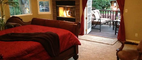 Master Bedroom with huge balcony that looks over Downtown Willow Glen