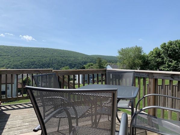 View from deck off master bedroom. 