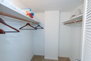 Walk in closet master bedroom