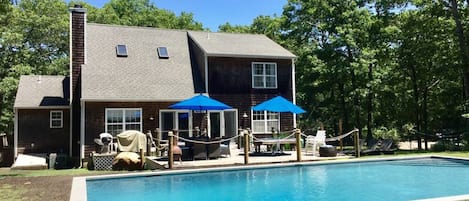 Cool off the sunny outdoor pool.